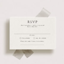 Kingston Formal Landscape Wedding RSVP Kaart