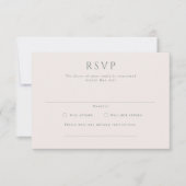 Kingston Formal Landscape Wedding RSVP Kaart (Voorkant)