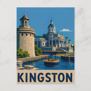 ⚓ KINGSTON — Historische Waterfront & Kalksteen Briefkaart