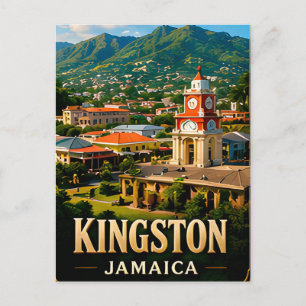 Kingston Jamaica Blue Mountains Reis Souvenir Briefkaart