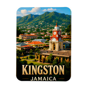 Kingston Jamaica Blue Mountains Reis Souvenir Magneet