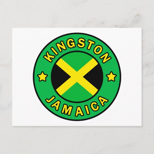 Kingston Jamaica Briefkaart (Voorkant)