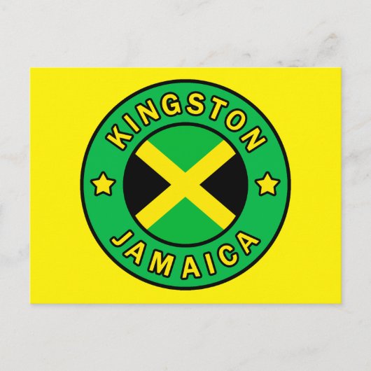 Kingston Jamaica Briefkaart (Voorkant)