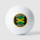 Kingston Jamaica City Jamaican Flag Golfballen (Voorkant)