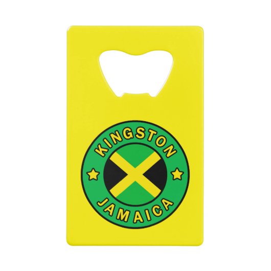 Kingston Jamaica Creditkaart Flessenopener (Voorkant)