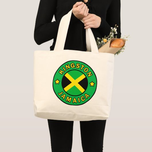 Kingston Jamaica Grote Tote Bag (Voorkant (product))