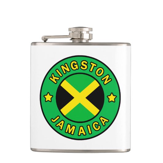 Kingston Jamaica Heupfles (Voorkant)