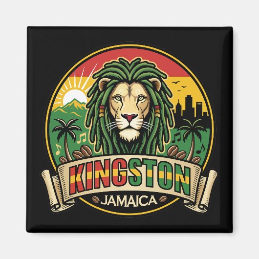 Kingston Jamaica Island Caribbean Magneet (Voorkant)