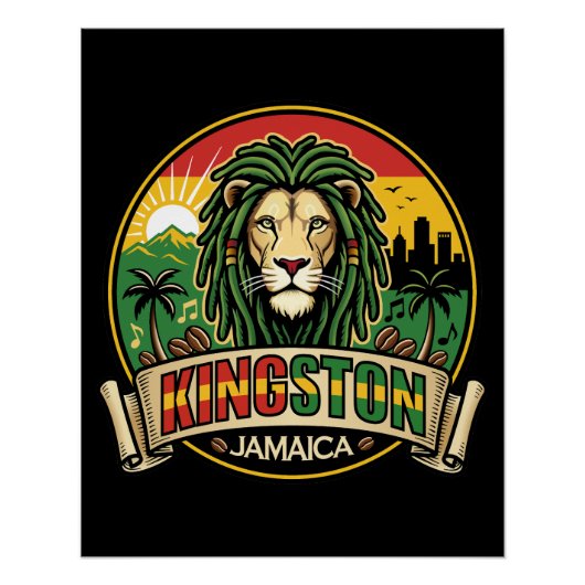 Kingston Jamaica Island Caribbean Perfect Poster (Voorkant)