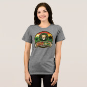 Kingston Jamaica Island Caribbean Tri-Blend Shirt (Voorkant volledig)