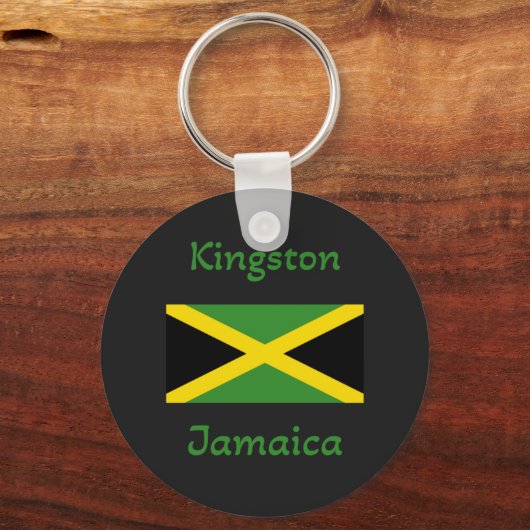 Kingston Jamaica - Jamaicaanse Sleutelhanger van d (Voorkant)