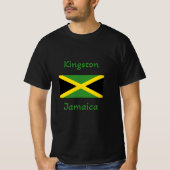 Kingston Jamaica - Jamaicaanse vlag T-Shirt (Voorkant)