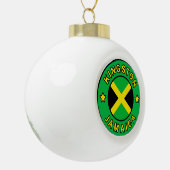 Kingston Jamaica Keramische Bal Ornament (Links)