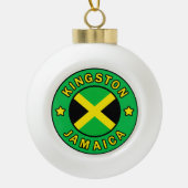 Kingston Jamaica Keramische Bal Ornament (Voorkant)