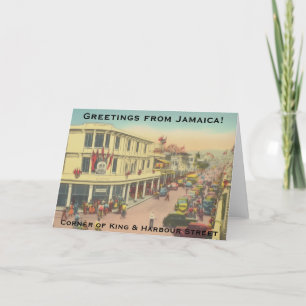  Kingston, Jamaica (King & Harbour Street) Bedankkaart