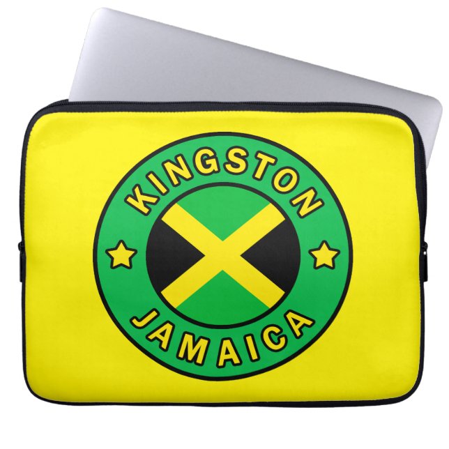 Kingston Jamaica Laptop Sleeve (Voorkant)