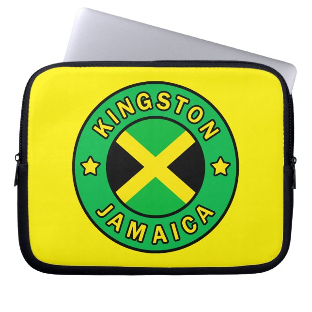 Kingston Jamaica Laptop Sleeve (Voorkant)