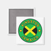 Kingston Jamaica Magneet (Voorkant / Achterkant)