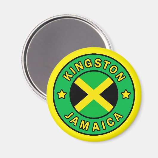 Kingston Jamaica Magneet (Voorkant / Achterkant)