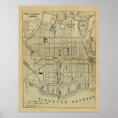 Kingston Jamaica Map (1914) Poster (Voorkant)