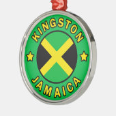 Kingston Jamaica Metalen Ornament (Links)