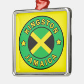 Kingston Jamaica Metalen Ornament (Links)