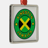 Kingston Jamaica Metalen Ornament (Rechts)