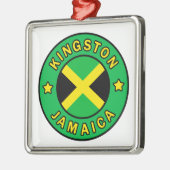 Kingston Jamaica Metalen Ornament (Links)