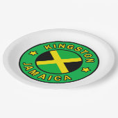 Kingston Jamaica Papieren Bordje (Gekanteld)