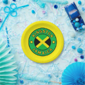 Kingston Jamaica Papieren Bordje (Feest)