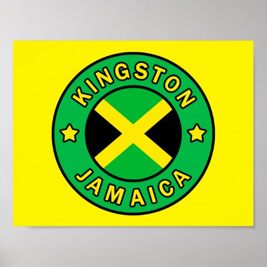 Kingston Jamaica Poster (Voorkant)