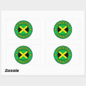 Kingston Jamaica Rechthoekige Sticker (Vel)