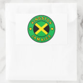 Kingston Jamaica Rechthoekige Sticker (Tas)