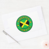 Kingston Jamaica Rechthoekige Sticker (Envelop)