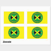 Kingston Jamaica Rechthoekige Sticker (Vel)
