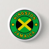 Kingston Jamaica Ronde Button 5,7 Cm (Voorkant)