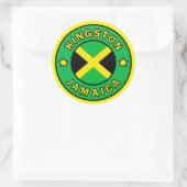 Kingston Jamaica Ronde Sticker (Tas)