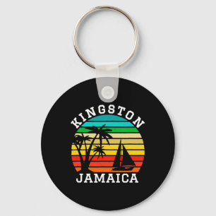 Kingston Jamaica-shirt passend bij familie vakanti Sleutelhanger