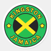 Kingston Jamaica sticker (Voorkant)
