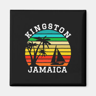 Kingston Jamaica T-shirt die past bij familie vaka Magneet