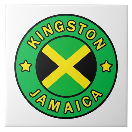 Kingston Jamaica Tegeltje (Voorkant)