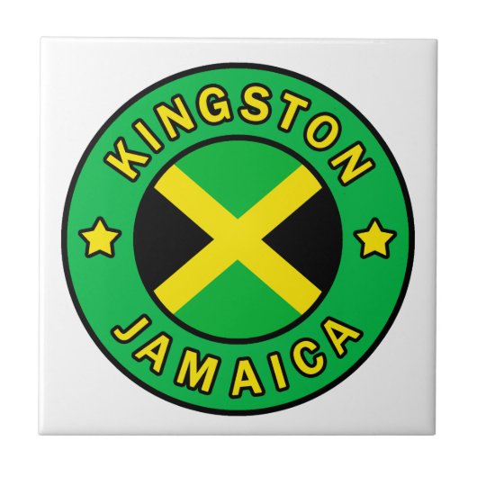 Kingston Jamaica Tegeltje (Voorkant)