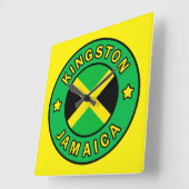 Kingston Jamaica Vierkante Klok (Hoek)