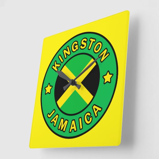 Kingston Jamaica Vierkante Klok (Hoek)