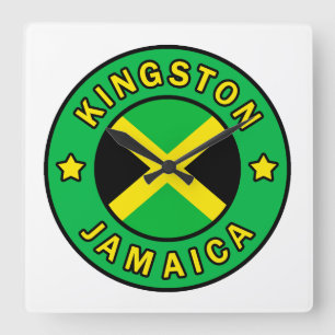 Kingston Jamaica Vierkante Klok