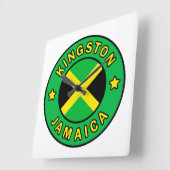 Kingston Jamaica Vierkante Klok (Hoek)