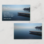 Kingston Lake, Ontario. Mooie foto van het meer, Visitekaartje (Voorkant / Achterkant)