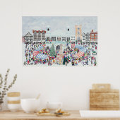 Kingston Market Surrey Poster (Keuken)