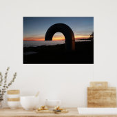 Kingston-meer, Ontario-zonsondergang. Poster (Keuken)
