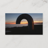 Kingston-meer, Ontario-zonsondergang. Visitekaartje (Achterkant)